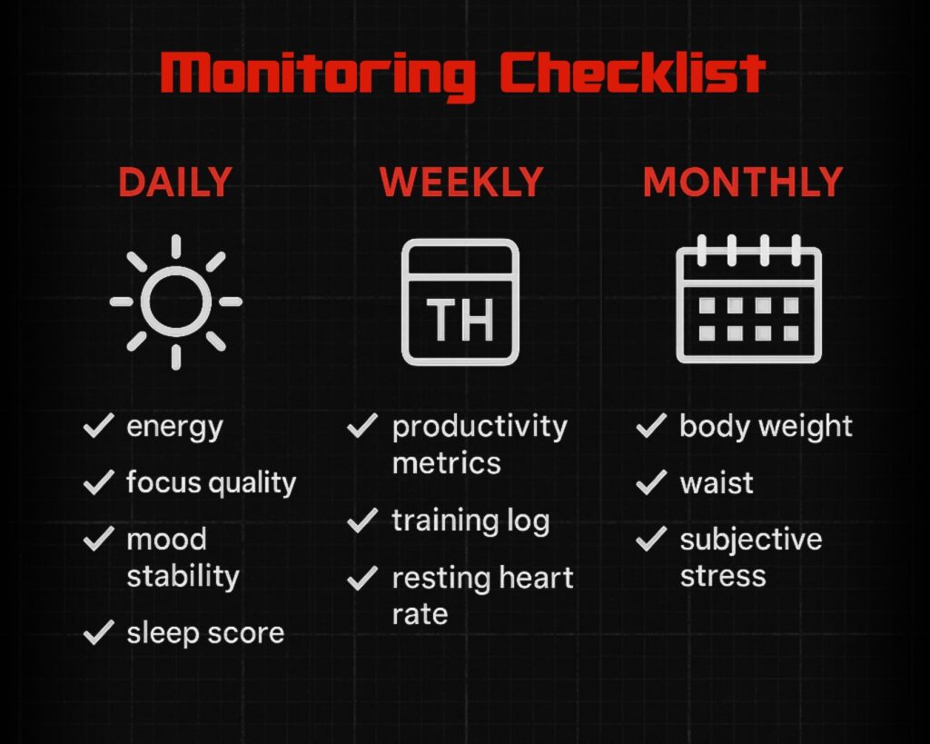 The Ultimate Nootropics Guide for Focus and Drive: How to Unlock Peak Mindset 2 nootropics-monitoring-checklist-tony-huge